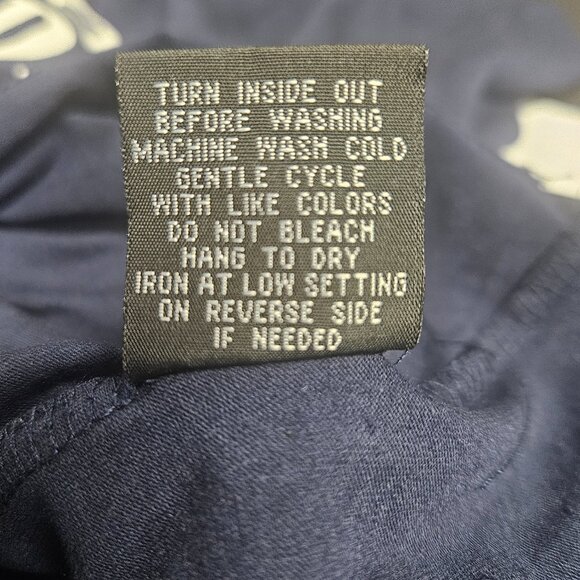 Harper & Ivy XS Navy "Not Today" in white long sleeve t-shirt - Picture 7 of 7